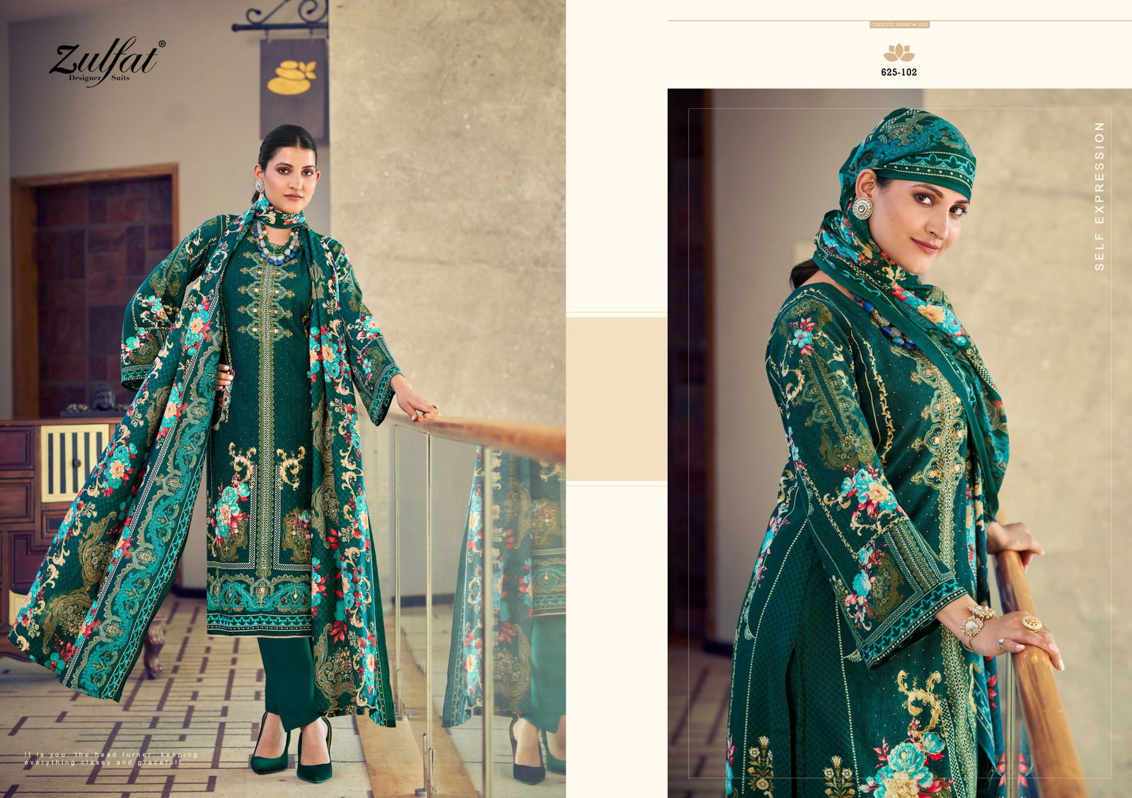 Kalki By Zulfat Viscose Printed Pakistani Dress Material Suppliers In India